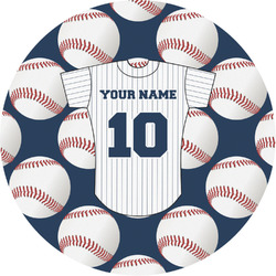 Baseball Jersey Multipurpose Round Labels - 3" (Personalized)