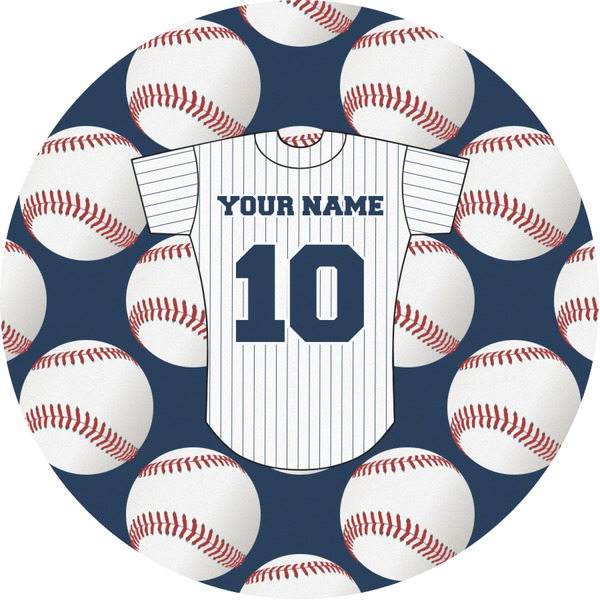 Custom Baseball Jersey Multipurpose Round Labels - 3" (Personalized)