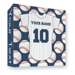 Baseball Jersey 3 Ring Binder - Full Wrap - 3" (Personalized)