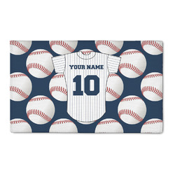 Baseball Jersey 3' x 5' Indoor Area Rug (Personalized)