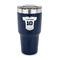 Baseball Jersey 30 oz Stainless Steel Ringneck Tumblers - Navy - FRONT