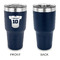 Baseball Jersey 30 oz Stainless Steel Ringneck Tumblers - Navy - Single Sided - APPROVAL