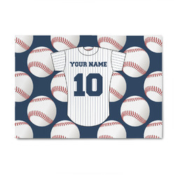 Baseball Jersey 4' x 6' Indoor Area Rug (Personalized)