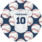 Baseball Jersey 5" Multipurpose Round Label - Single Sticker