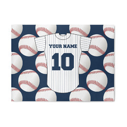 Baseball Jersey 5' x 7' Indoor Area Rug (Personalized)