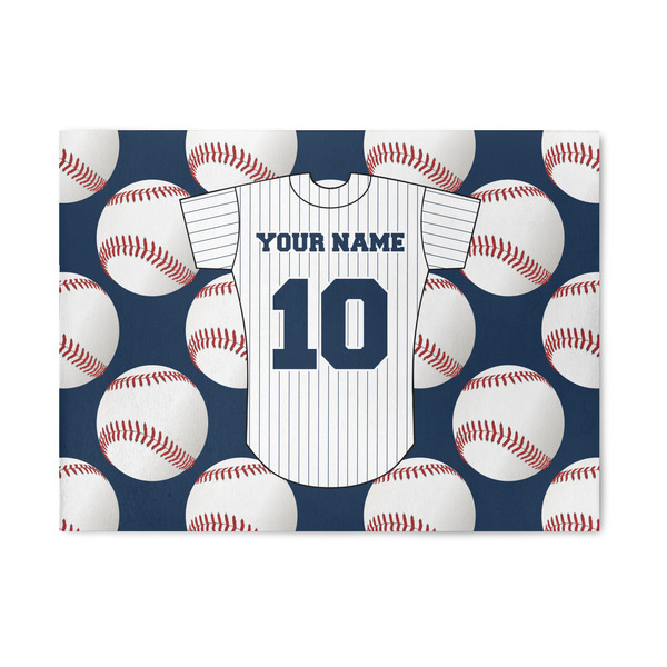 Custom Baseball Jersey 5' x 7' Patio Rug (Personalized)