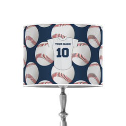 Baseball Jersey 8" Drum Lamp Shade - Poly-film (Personalized)