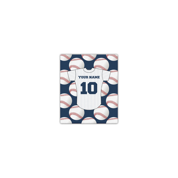 Custom Baseball Jersey Canvas Print - 8x10 (Personalized)