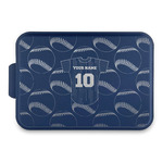 Baseball Jersey Aluminum Baking Pan with Navy Lid (Personalized)