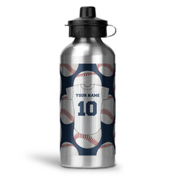 Baseball Jersey Water Bottle - Aluminum - 20 oz (Personalized)