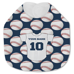 Baseball Jersey Jersey Knit Baby Bib w/ Name and Number