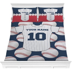 Baseball Jersey Comforter Set - Full / Queen (Personalized)