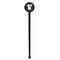 Baseball Jersey Black Plastic 7" Stir Stick - Round - Single Stick