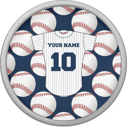 Baseball Jersey Cabinet Knob (Silver) (Personalized)