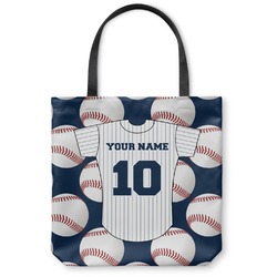 Baseball Jersey Canvas Tote Bag - Large - 18"x18" (Personalized)