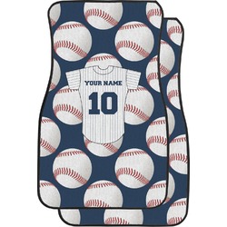 Baseball Jersey Car Floor Mats (Front Seat) (Personalized)