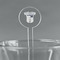 Baseball Jersey Clear Plastic 7" Stir Stick - Round - Main