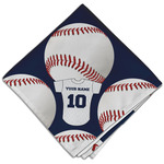 Baseball Jersey Cloth Dinner Napkin - Single w/ Name and Number