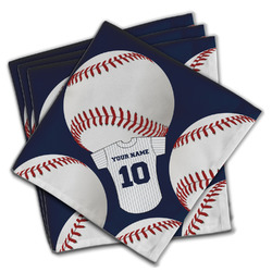 Baseball Jersey Cloth Napkins (Set of 4) (Personalized)