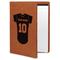 Baseball Jersey Leatherette Portfolio with Notepad - Large - Double Sided (Personalized)