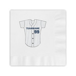 Baseball Jersey Coined Cocktail Napkins (Personalized)