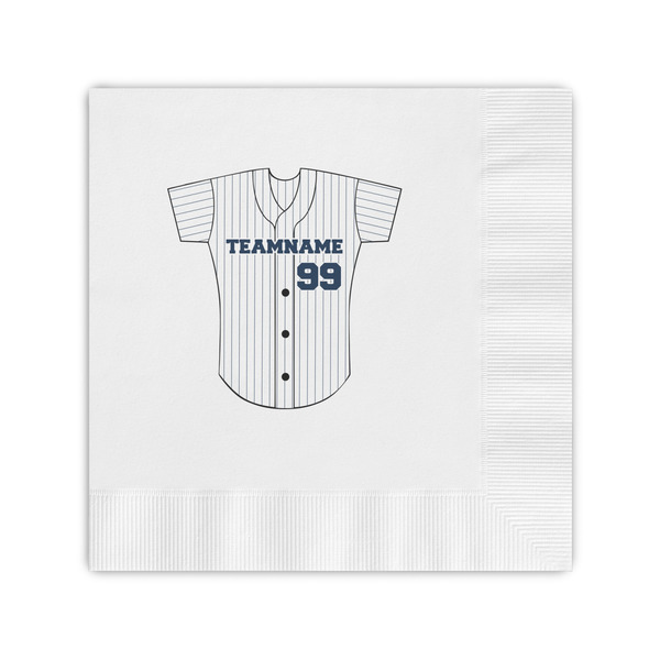 Custom Baseball Jersey Coined Cocktail Napkins (Personalized)