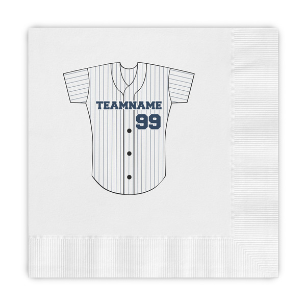 Custom Baseball Jersey Embossed Decorative Napkins (Personalized)