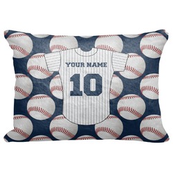Baseball Jersey Decorative Baby Pillowcase - 16"x12" (Personalized)