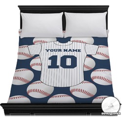 Baseball Jersey Duvet Cover - Full / Queen (Personalized)