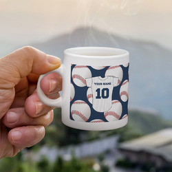 Baseball Jersey Single Shot Espresso Cup - Single (Personalized)