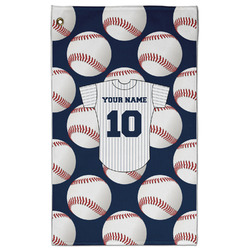 Baseball Jersey Golf Towel - Poly-Cotton Blend w/ Name and Number