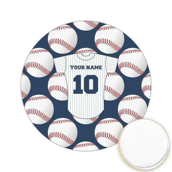 Custom Baseball Jersey Printed Cookie Topper - 2.15" (Personalized)