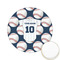 Baseball Jersey Icing Circle - Small - Front