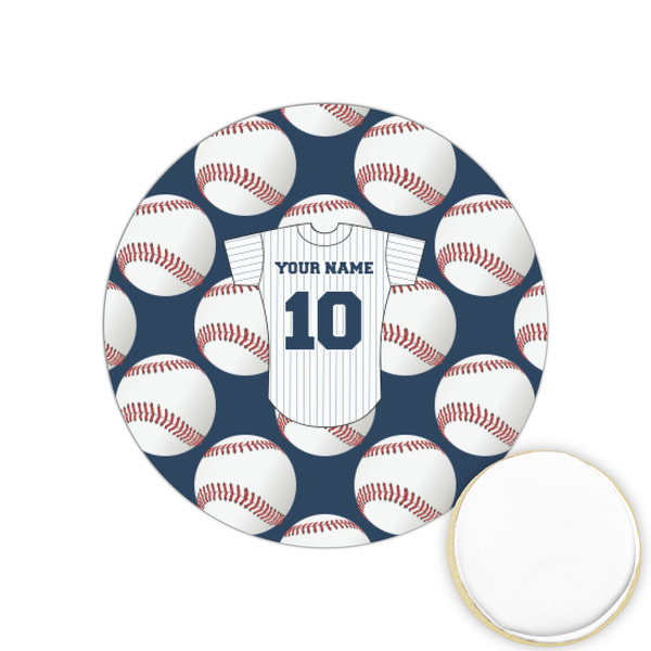 Custom Baseball Jersey Printed Cookie Topper - 1.25" (Personalized)