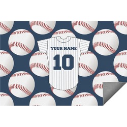 Baseball Jersey Indoor / Outdoor Rug - 6'x8' w/ Name and Number