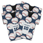 Baseball Jersey Jersey Bottle Cooler - Set of 4 (Personalized)