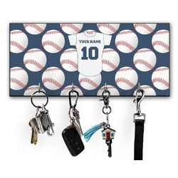 Baseball Jersey Key Hanger w/ 4 Hooks w/ Name and Number