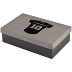 Baseball Jersey Large Gift Box w/ Engraved Leather Lid (Personalized)