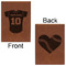 Baseball Jersey Leatherette Sketchbooks - Large - Double Sided - Front & Back View