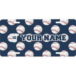 Baseball Jersey Front License Plate (Personalized)