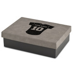 Baseball Jersey Medium Gift Box w/ Engraved Leather Lid (Personalized)