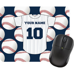 Baseball Jersey Rectangular Mouse Pad (Personalized)