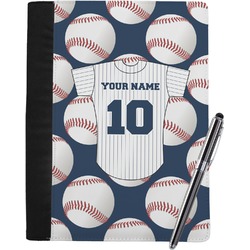 Baseball Jersey Notebook Padfolio - Large w/ Name and Number