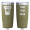 Baseball Jersey Olive Polar Camel Tumbler - 20oz - Double Sided - Approval