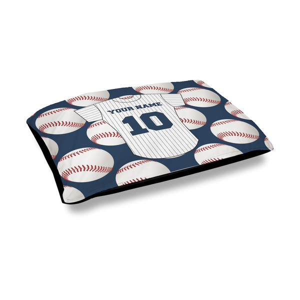 Custom Baseball Jersey Outdoor Dog Bed - Medium (Personalized)