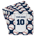 Baseball Jersey Paper Coasters w/ Name and Number