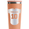 Baseball Jersey Peach RTIC Everyday Tumbler - 28 oz. - Close Up