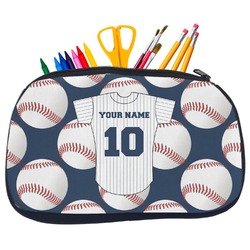 Baseball Jersey Neoprene Pencil Case - Medium w/ Name and Number