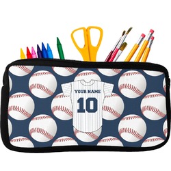 Baseball Jersey Neoprene Pencil Case - Small w/ Name and Number