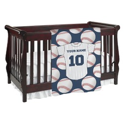 Baseball Jersey Baby Blanket (Single Sided) (Personalized)